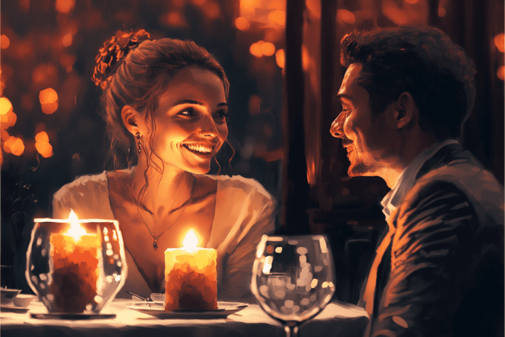 Das Selbstwertgefühl deiner Frau mit einem Abendessen stärken