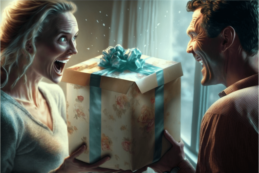 Das Selbstwertgefühl deiner Frau mit einem unerwarteten Geschenk stärken