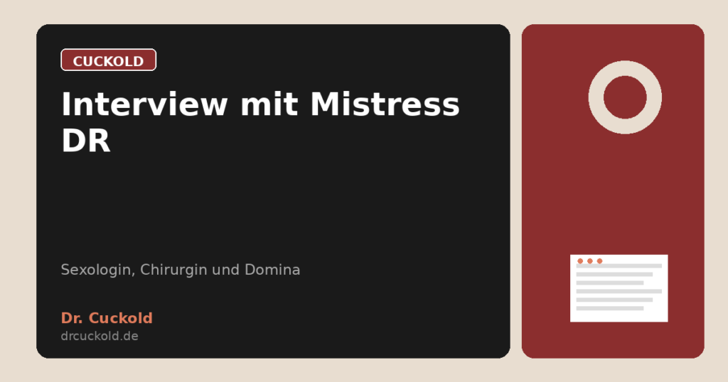 Interview mit Mistress DR